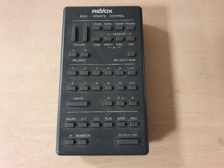 Remote Control Revox B201, Audio, Tv en Foto, Afstandsbedieningen, Dvd, Ophalen of Verzenden