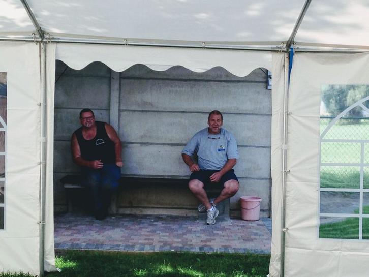 Party tent, Tuin en Terras, Partytenten, Gebruikt, Partytent, 2 meter of meer, 8 meter of meer, 6 meter of meer, Opvouwbaar, Ophalen