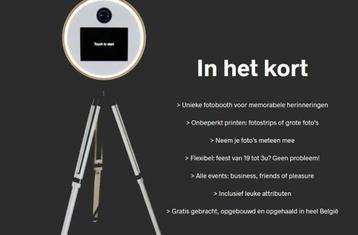 Photobooth te huur beschikbaar voor biedingen