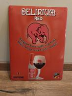 Metaal Reclamebord - Delirium Red -, Ophalen of Verzenden, Gebruikt, Reclamebord, Plaat of Schild, Overige merken