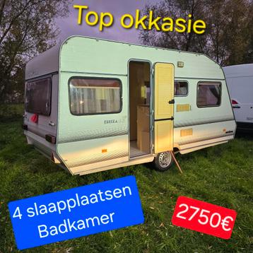 Caravan 4 slaapplaatsen Badkamer stacaravan camping werfkeet beschikbaar voor biedingen