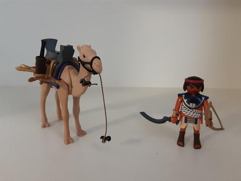 Playmobil Egyptische krijger en dromedaris - compleet, Kinderen en Baby's, Speelgoed | Playmobil, Zo goed als nieuw, Complete set