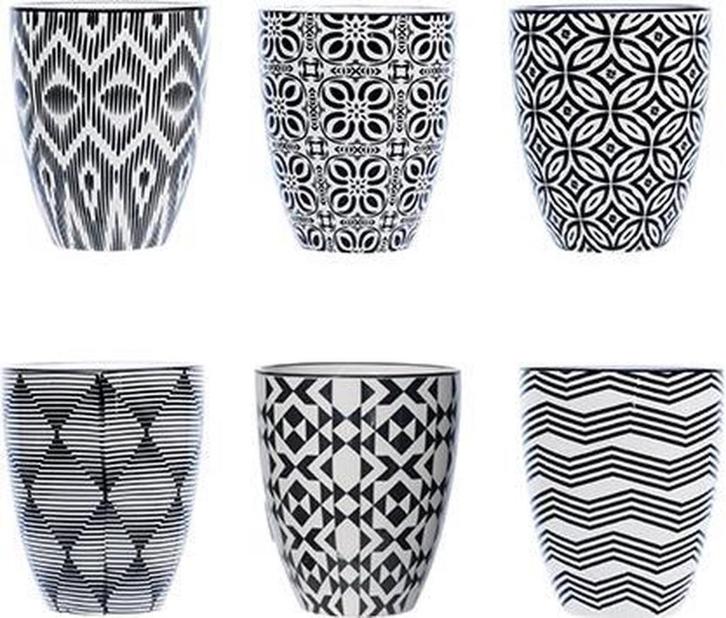Cosy & Trendy Nikko Black koffiekopjes, Huis en Inrichting, Keuken | Servies, Nieuw, Kop(pen) en/of Schotel(s), Porselein, Ophalen of Verzenden
