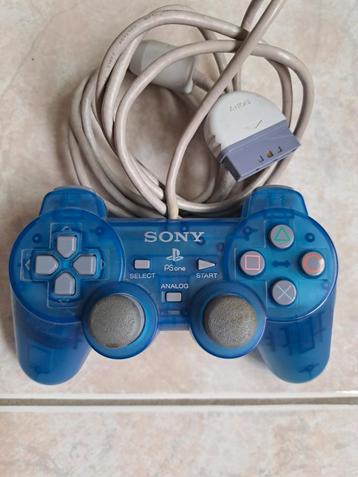 Blauwe PlayStation 1-controller. Origineel. Verzenden of afh, Ophalen of Verzenden, Zo goed als nieuw, PlayStation 1