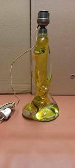 Val Saint Lambert, twisted chrystal tafellamp, Huis en Inrichting, Lampen | Tafellampen, Ophalen of Verzenden, Gebruikt