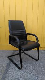 60x lederen stoelen met metalen onderstel, Ophalen, Gebruikt, Zwart, Metaal