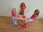 3 barbie poppen en meubeltjes, Kinderen en Baby's, Speelgoed | Poppen, Ophalen, Barbie