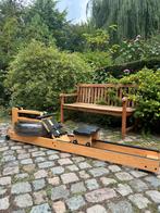 Roeitrainer op waterweerstand (Waterrower), Sport en Fitness, Fitnessapparatuur, Ophalen, Overige materialen, Benen, Gebruikt