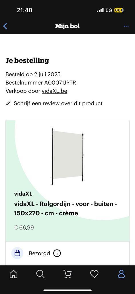 Rolgordijn voor buiten, Tuin en Terras, Tuinschermen, Zo goed als nieuw, Ophalen