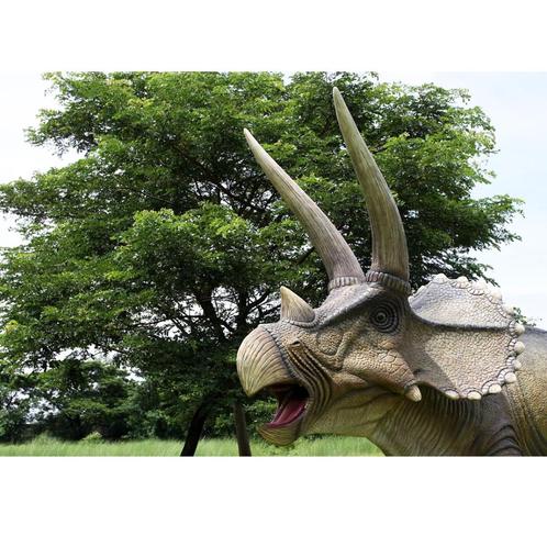 Giant Triceratops – Dinosaurus beeld Lengte 623 cm, Verzamelen, Dierenverzamelingen, Nieuw, Ophalen