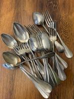 couverts en métal argenté (fourchette et cuillère), Maison & Meubles, Enlèvement, Utilisé, Argent, Couverts en vrac