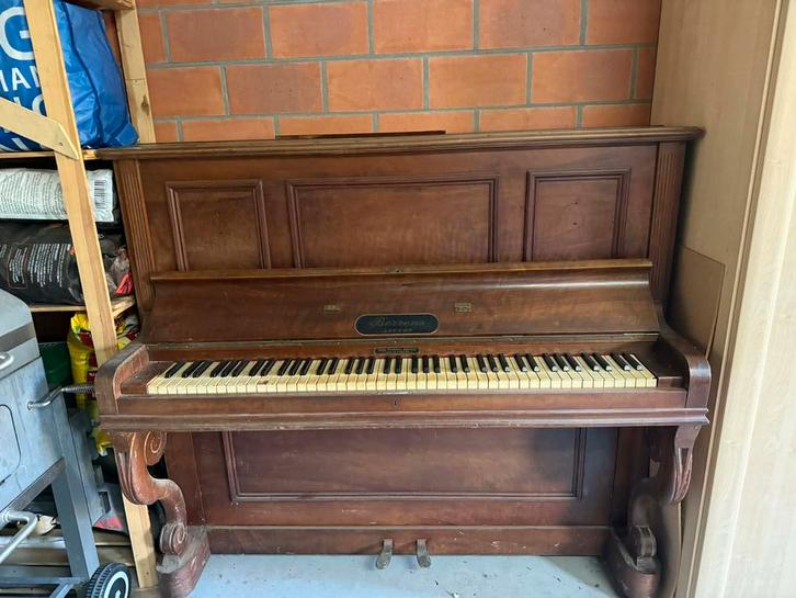 Berrens Piano, Muziek en Instrumenten, Piano's, Gebruikt, Piano, Bruin, Ophalen