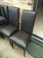 Chaise simili cuir noire, Gebruikt, Leer, Ophalen