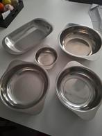 Inox schalen, Huis en Inrichting, Woonaccessoires | Schalen en Manden, Ophalen