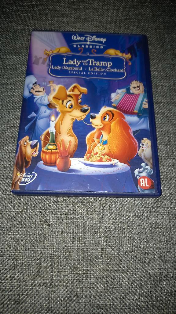 DVD Lady and the Tramp, Cd's en Dvd's, Dvd's | Tekenfilms en Animatie, Gebruikt, Ophalen of Verzenden