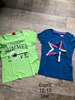 T shirt esprit groen en een blauwe, Kinderen en Baby's, Kinderkleding | Maat 152, Ophalen, Zo goed als nieuw