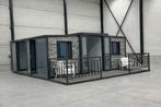 Luxe Tiny House met Terras / Veranda en Glazenwand 2 deuren, Caravans en Kamperen, Stacaravans, Tot en met 2