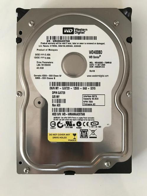 Harde schijven 3,5" SATA 7200rpm, Informatique & Logiciels, Disques durs, Comme neuf, Desktop, Interne, SATA, Enlèvement ou Envoi