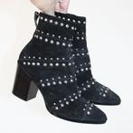 Belles bottines en daim MA & LÒ s7 (taille 36) €70, -, Comme neuf, MA & LÒ, Boots et Botinnes, Noir