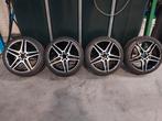 Mercedes velgen 18" 5x112 ET45 66,6 zomerbanden 225/40 92y, Pneus et Jantes, Véhicule de tourisme, Pneus été, 18 pouces
