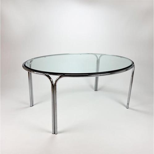 Vintage chrome design eettafel, Maison & Meubles, Tables | Tables à manger, Utilisé, 100 à 150 cm, 150 à 200 cm, Cinq personnes ou plus