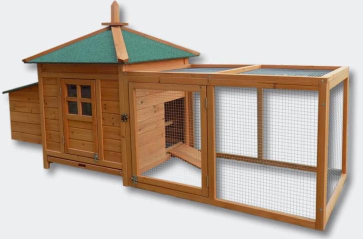 Poulailler clapier 2m10x78cmx1m pondoir Neuf, Animaux & Accessoires, Volatiles | Accessoires, Neuf, Poulailler, Envoi