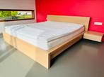 Tweepersoonsbed met lattenbodem, Huis en Inrichting, Ophalen, Gebruikt, Tweepersoons