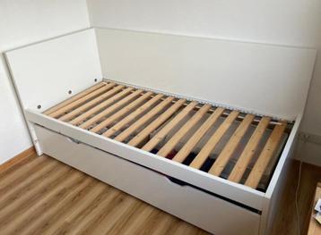 Lit Ikea Flaxa, Une personne, Utilisé, Blanc, Enlèvement