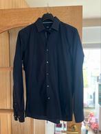 Donkerblauw overhemd van Hugo Boss, maat 40, Kleding | Heren, Overhemden, Zo goed als nieuw, Hugo boss, Blauw, Halswijdte 39/40 (M)