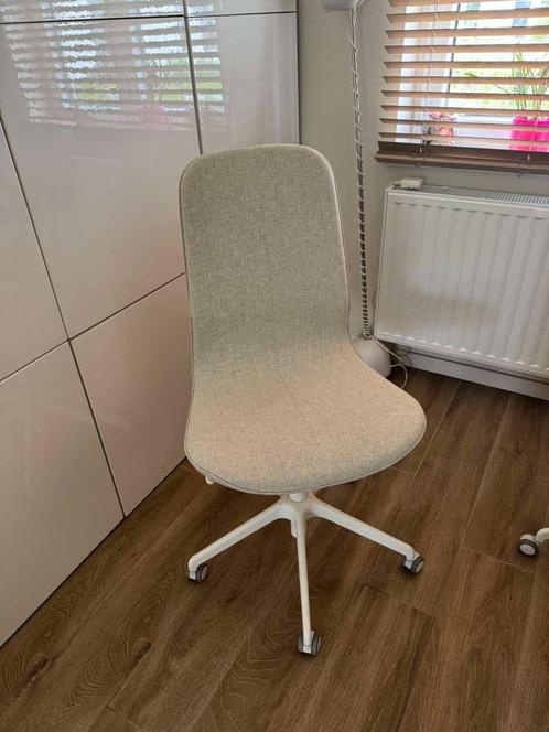 LÅNGFJÄLL (ikea) Chaise conférence, Gunnared beige/blanc, Huis en Inrichting, Bureaustoelen, Zo goed als nieuw, Bureaustoel, Beige