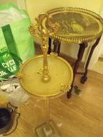 staande asbak onyx en koper, Ophalen, Koper