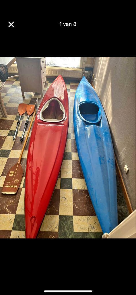 Kajak, Watersport en Boten, Kano's, Zo goed als nieuw, Kajak, Met peddels, Ophalen