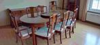Salle à manger asiatique en bois massif, Maison & Meubles, Enlèvement, Comme neuf, Bois massif thaïlandais, 8 chaises ou plus