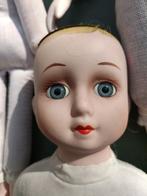 11 poupées anciennes en porcelaine vintage + 11 perruques +, Collections, Utilisé, Enlèvement ou Envoi, Poupée