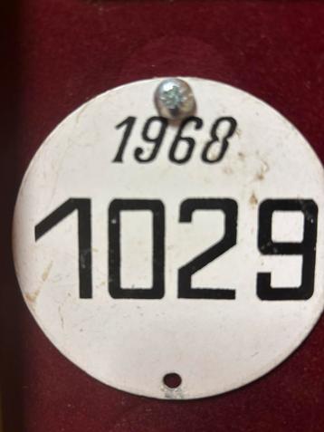 Kanoplaat bootplaten Fietsplaten plaque velo Taksplaten  beschikbaar voor biedingen