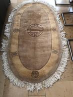 Chinees tapijtje   Kleur beige mokka  lengte 1.83 br 91, Antiek en Kunst, Ophalen