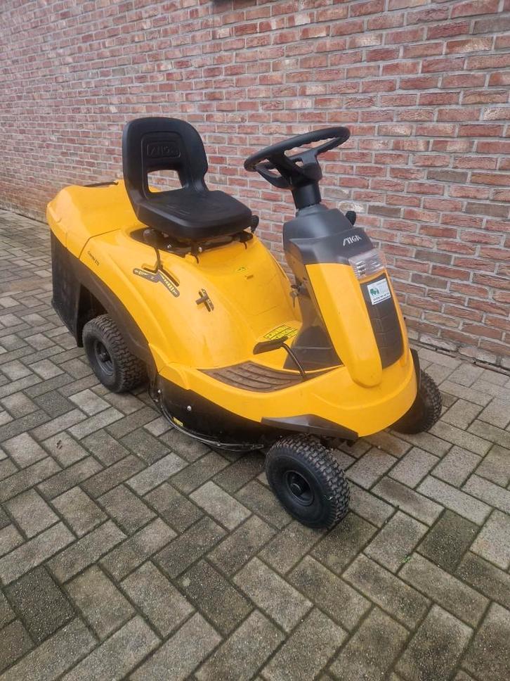 zitmaaier STIGA COMBI 372, Tuin en Terras, Zitmaaiers, Zo goed als nieuw, Minder dan 90 cm, Elektrische starter, Opvangbak, Ophalen