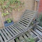 Houten ligbed tuin, Tuin en Terras, Ligbedden, Ophalen, Gebruikt