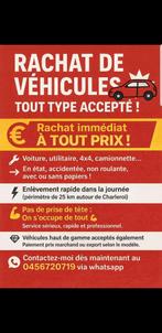 Rachat tout type de véhicule MARCHAND/EXPORT, Autos, Particulier, Achat