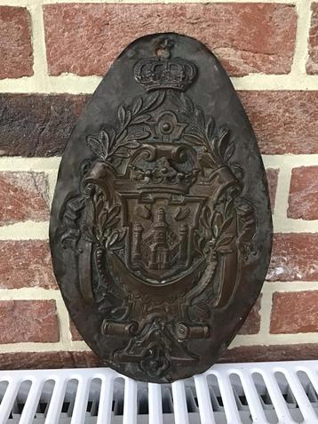 Wapenschild Antwerpen stadswapen 18 de eeuw reliëfpaneel beschikbaar voor biedingen