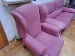 zetel en sofa, Ophalen, Hout, Gebruikt, 75 tot 100 cm