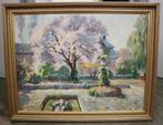 Antoine DAENS, tuin in de lente, Antiek en Kunst, Kunst | Schilderijen | Klassiek, Ophalen of Verzenden