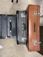 2 oude koffers en 1 oude kist/koffer, Enlèvement, Utilisé