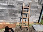 Houten ladder oud koper Engeland trein verzamel object, Ophalen of Verzenden