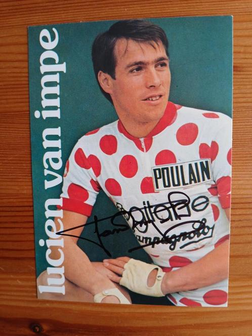 Gesigneerde fotokaart van Lucien van Impe., Sport en Fitness, Wielrennen, Nieuw, Verzenden