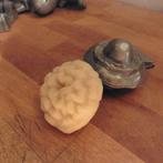 2 stuks marsepein/ijsmal bloem tinnen 3-D vorm vintage, Ophalen of Verzenden, Gebruikt, Bakvorm