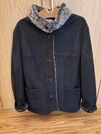 Zwarte suede jas (46), Maat 46/48 (XL) of groter, Ophalen of Verzenden, Gedragen, Eugen Klein
