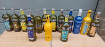 Collection de bouteilles ricard vide beschikbaar voor biedingen