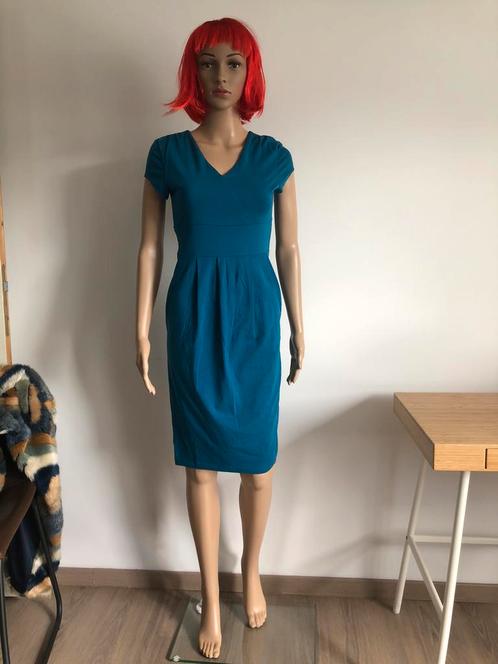 Magnifique robe en coton bleu vert (taille S) NEUVE, Vêtements | Femmes, Robes, Neuf, Taille 36 (S), Bleu, Sous le genou, Enlèvement ou Envoi