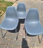 grijze eetkamer stoelen (prijs voor 3 stoelen), Huis en Inrichting, Ophalen, Gebruikt